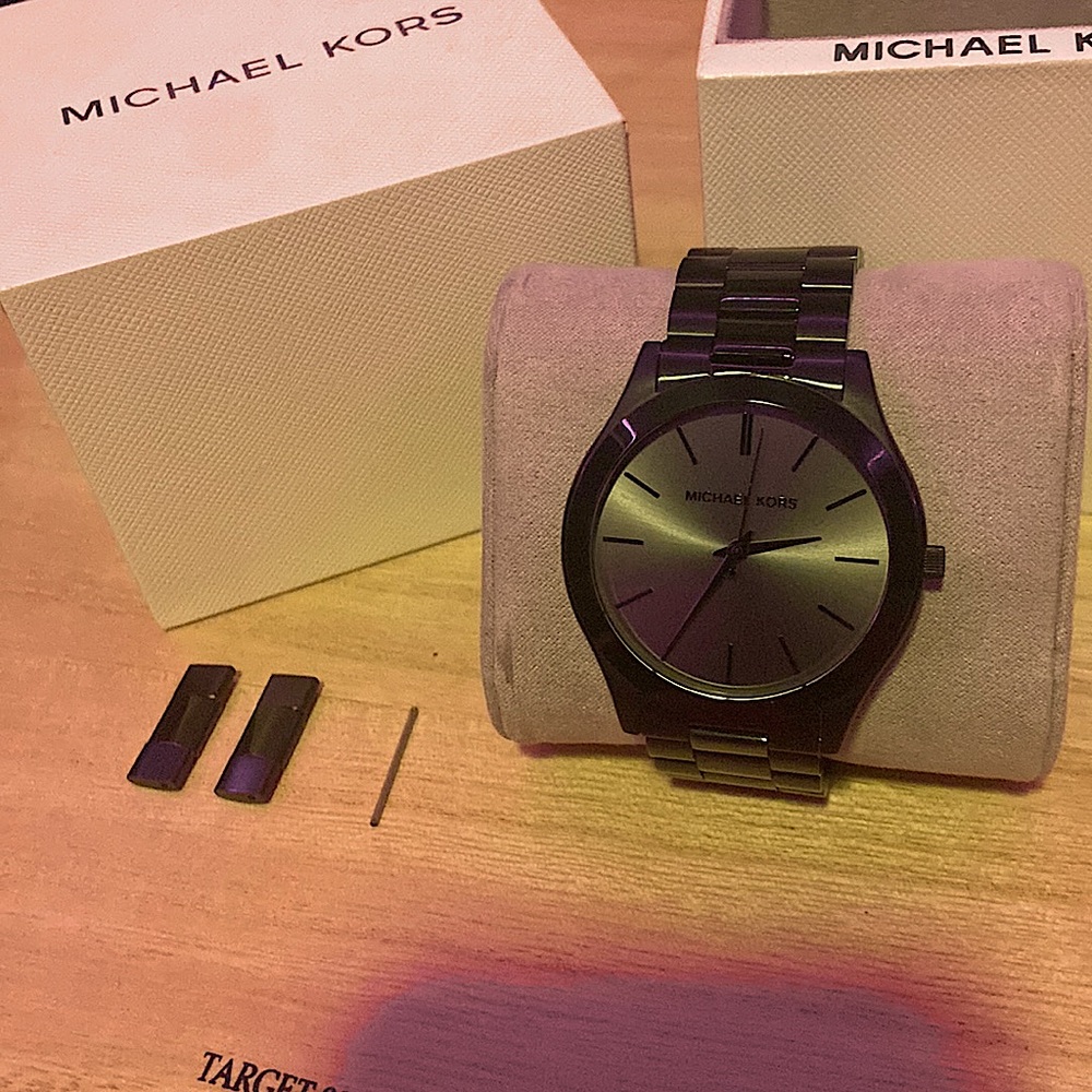 Micheal Kors black-tone watch